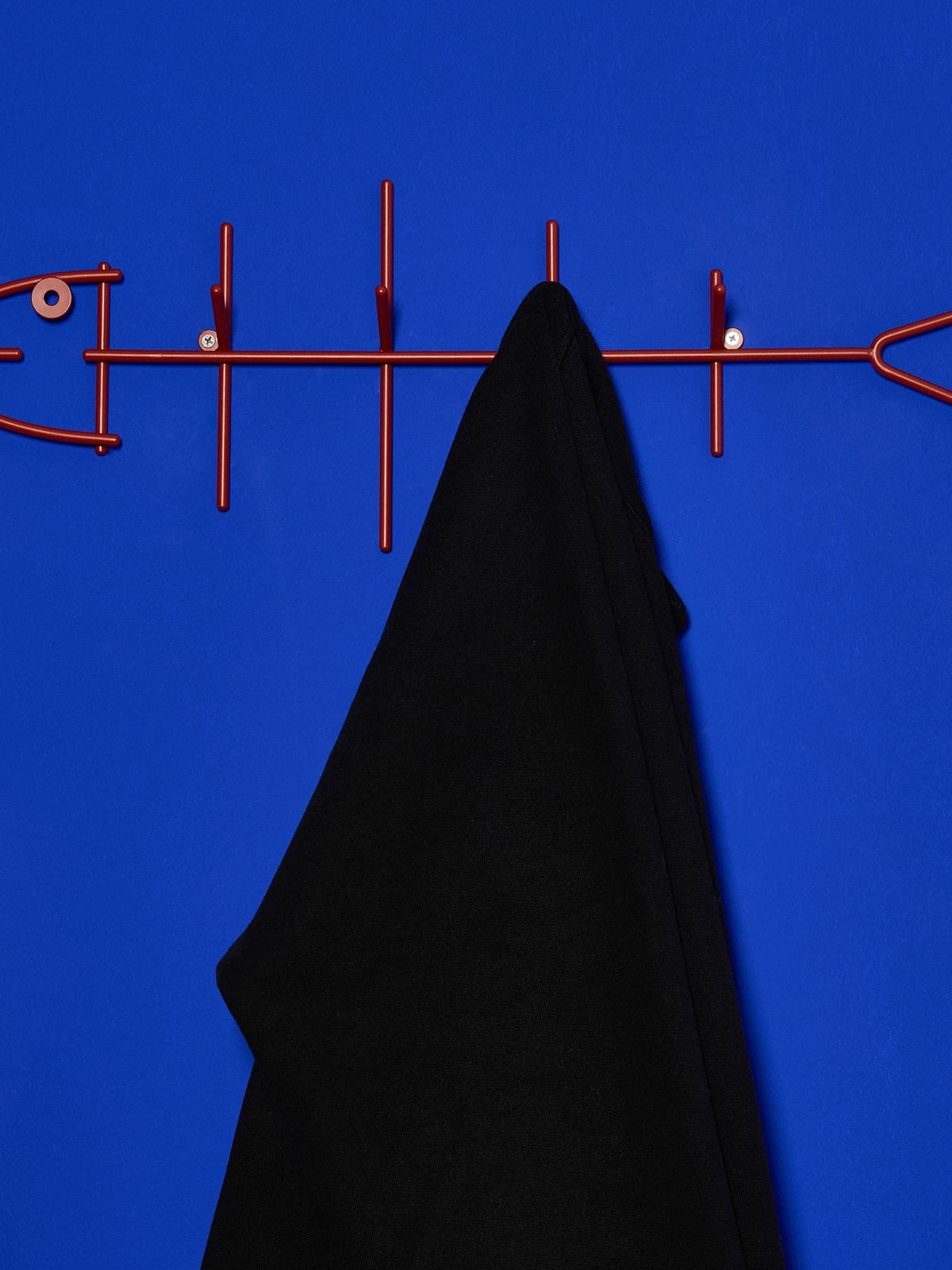The Conran Shop Red Fish Hook steel wall hook (British brand)