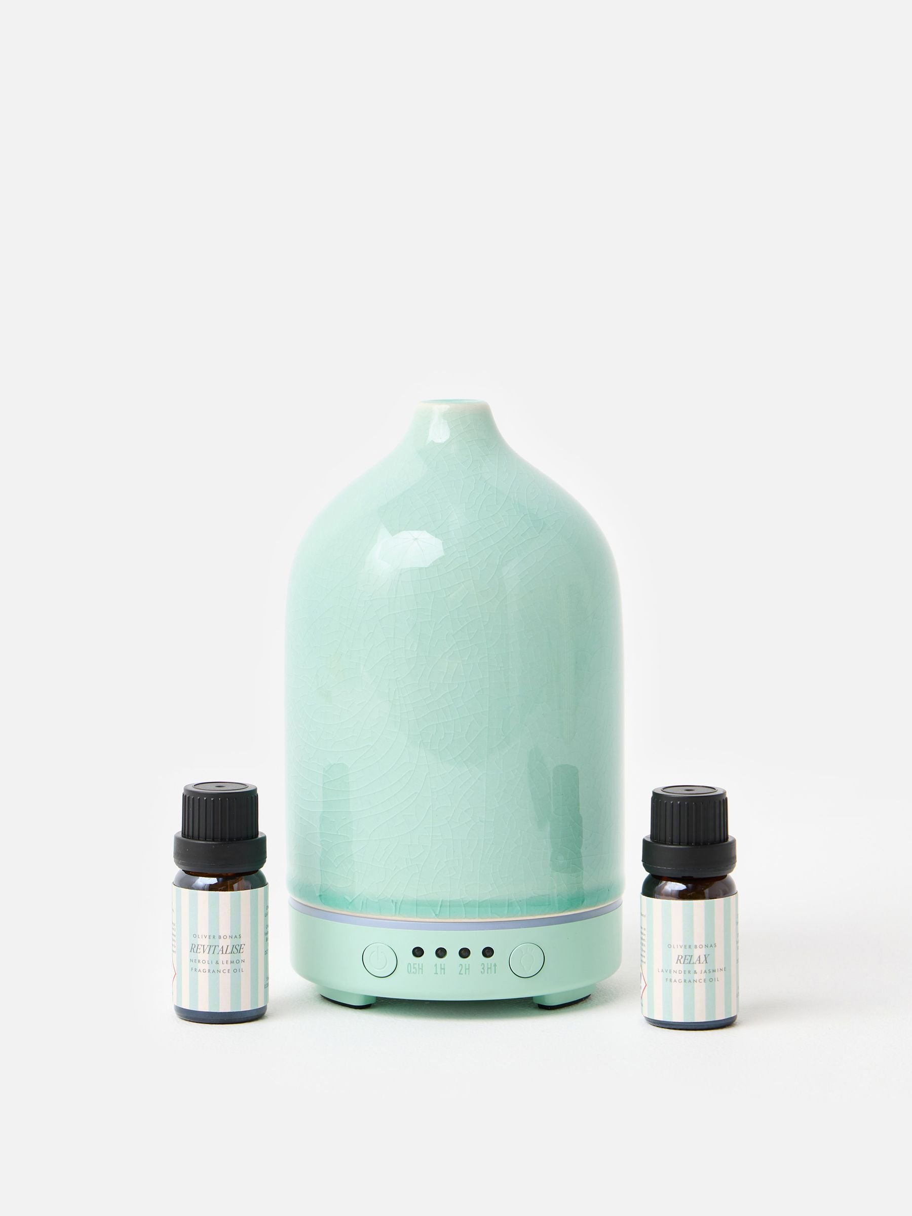 Oliver Bonas blue stripe aroma diffuser, UK version
