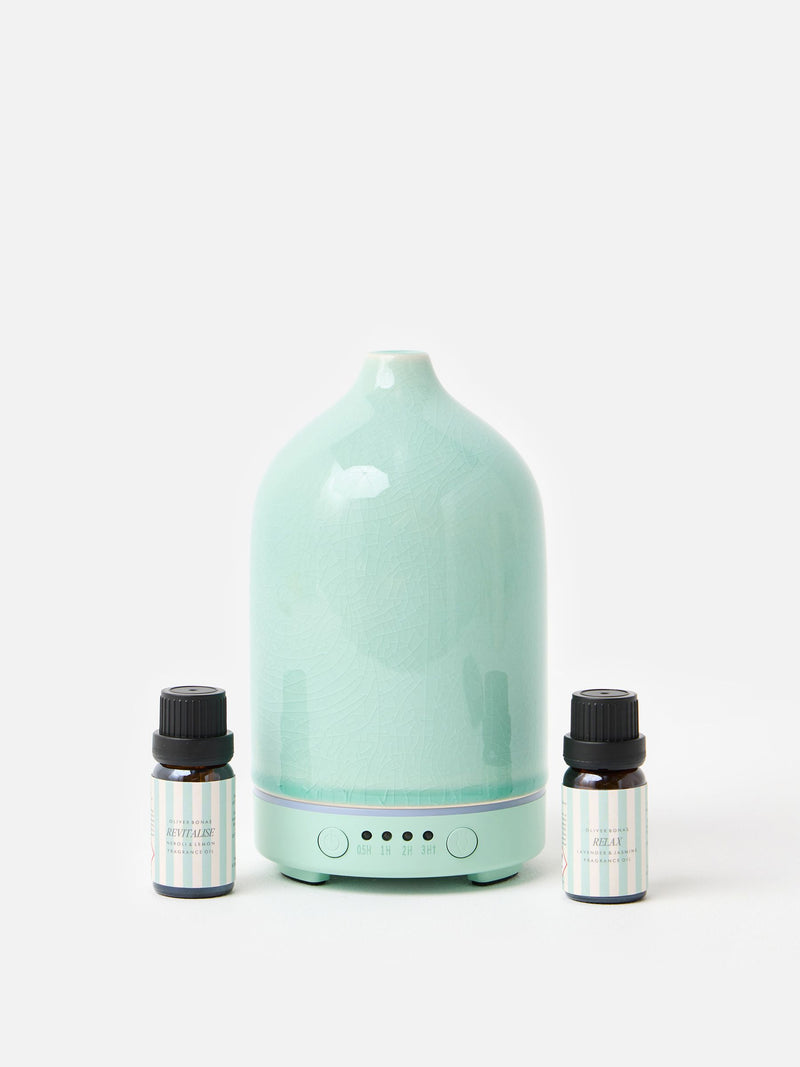 Oliver Bonas blue stripe aroma diffuser, UK version