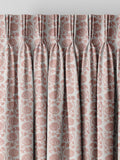 Carnation pink floral made to measure curtains - British product