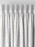Sienna red floral made to measure curtains - British product