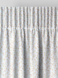 Sienna red floral made to measure curtains - British product