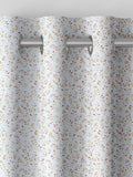 Sienna red floral made to measure curtains - British product