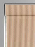 Josie roman blind Autumn Orange stripe jacquard made to measure (British brand)
