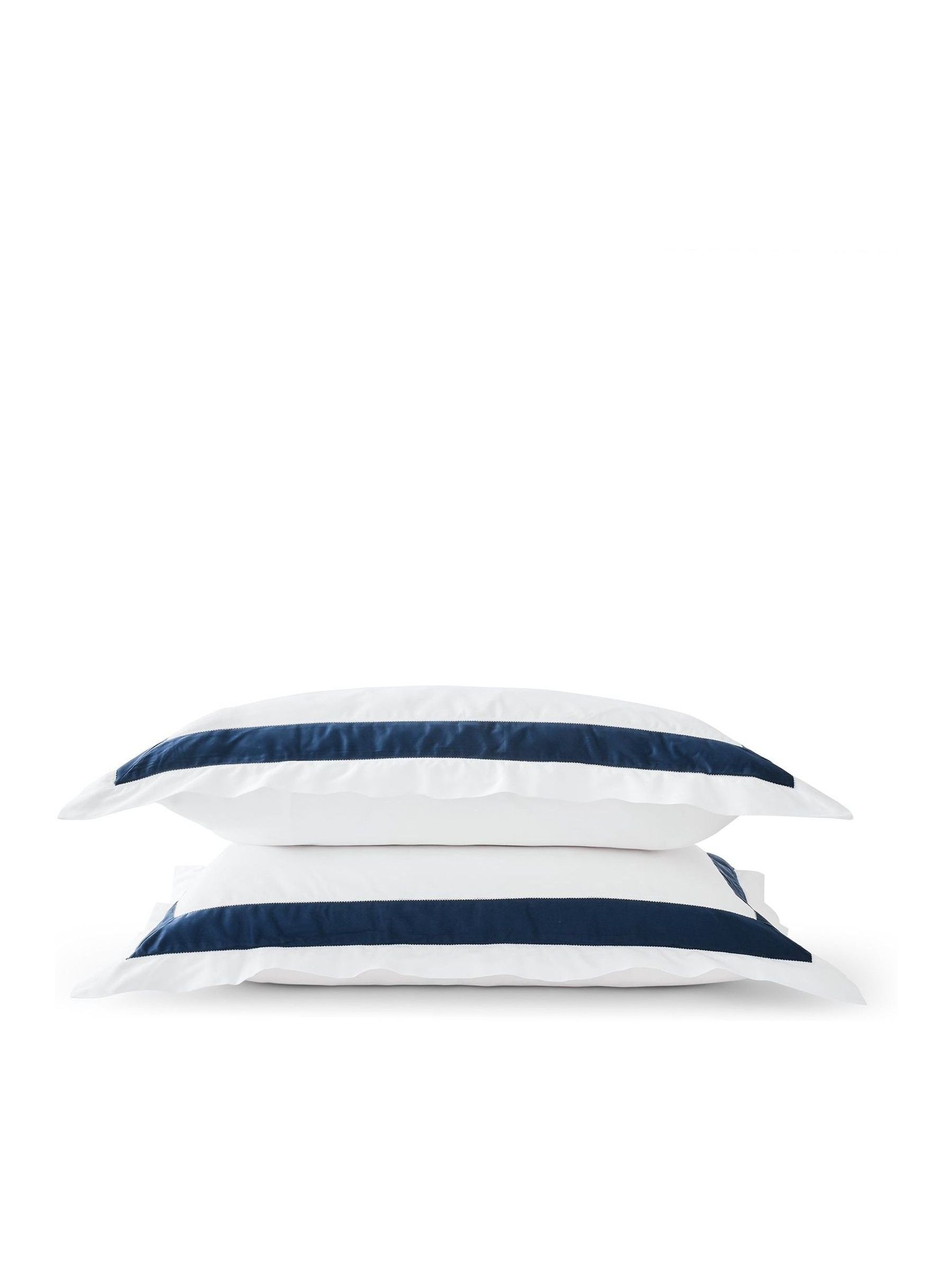 Christy cotton sateen pillowcase pair navy blue (British brand)