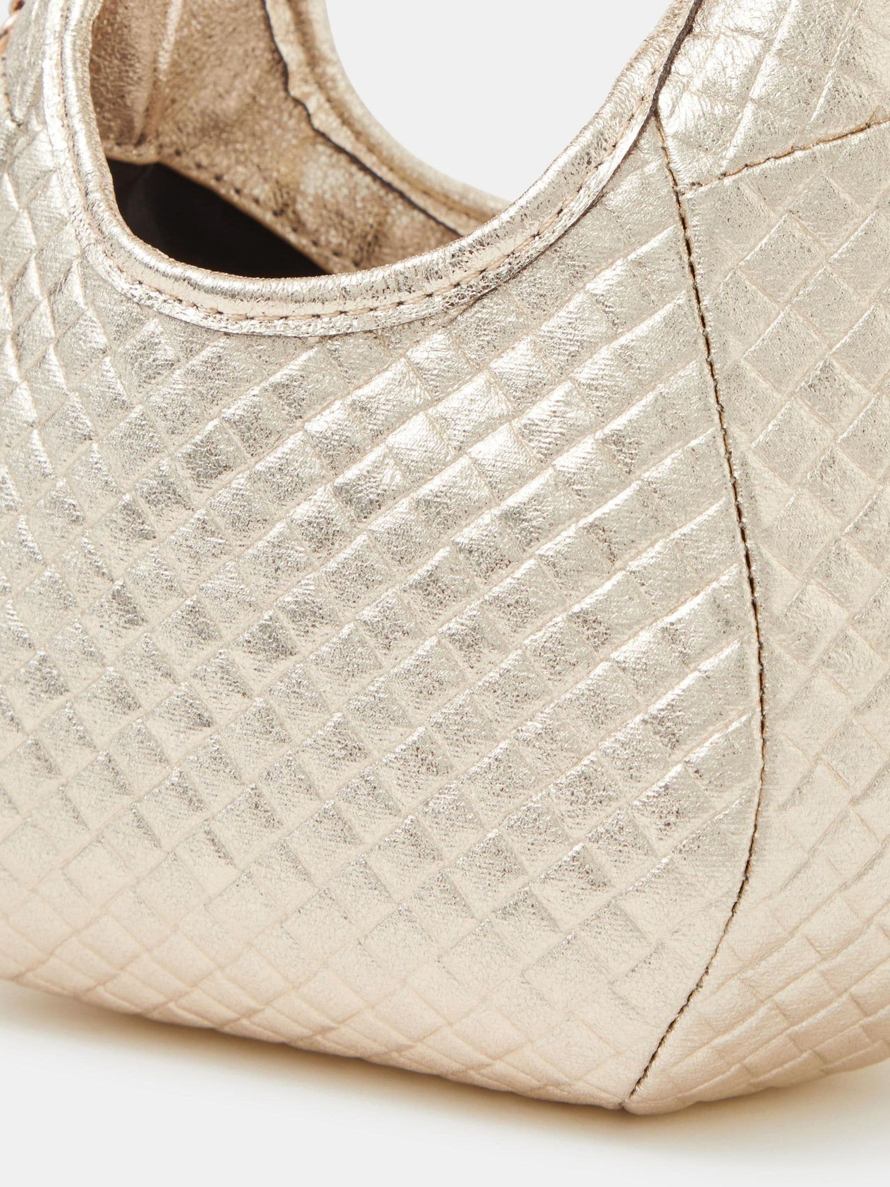 Accessorize gold woven metallic bag (British brand)