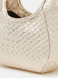 Accessorize gold woven metallic bag (British brand)