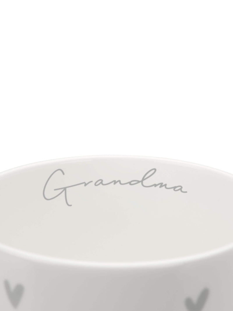 Sophie Allport White Grandma Hearts mug 425ml - British product
