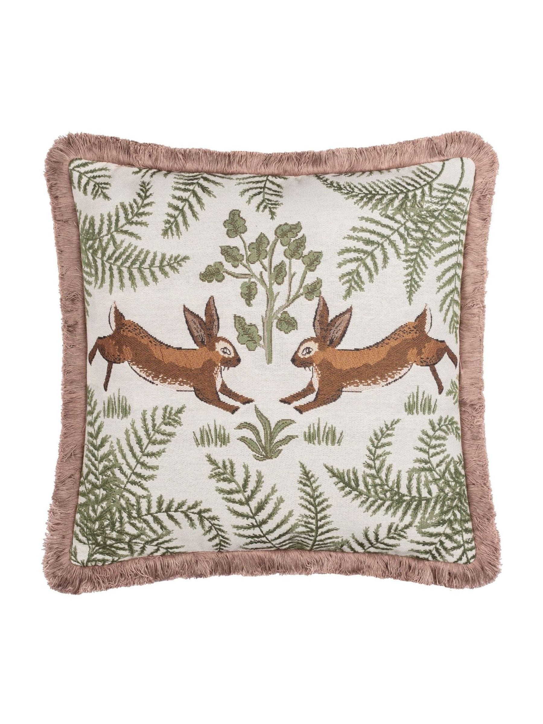 Wylder Willow embroidered rabbit cushion 30x50 cm, imported from the UK