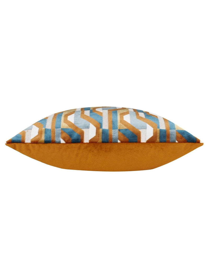 Furn Ginger Metro Prism velvet cushion 45x45cm (British brand)