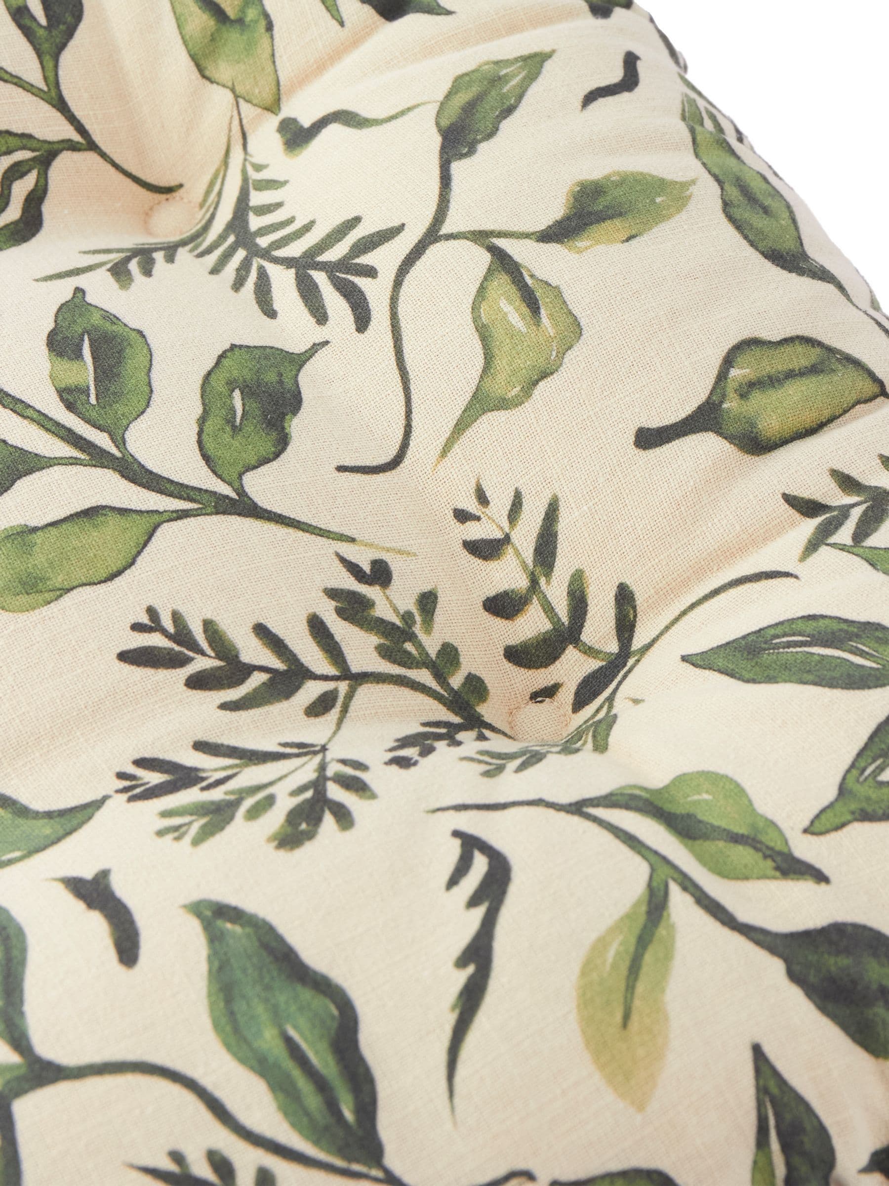 Wylder herb garden cushion pair cotton slub, UK version
