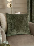 Paoletti Malachite Green Velvet cushion 50x50cm - British product