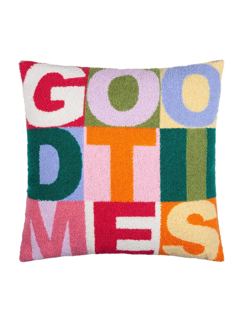 Furn multicolour tufted boucle cushion 45x45 (British brand)