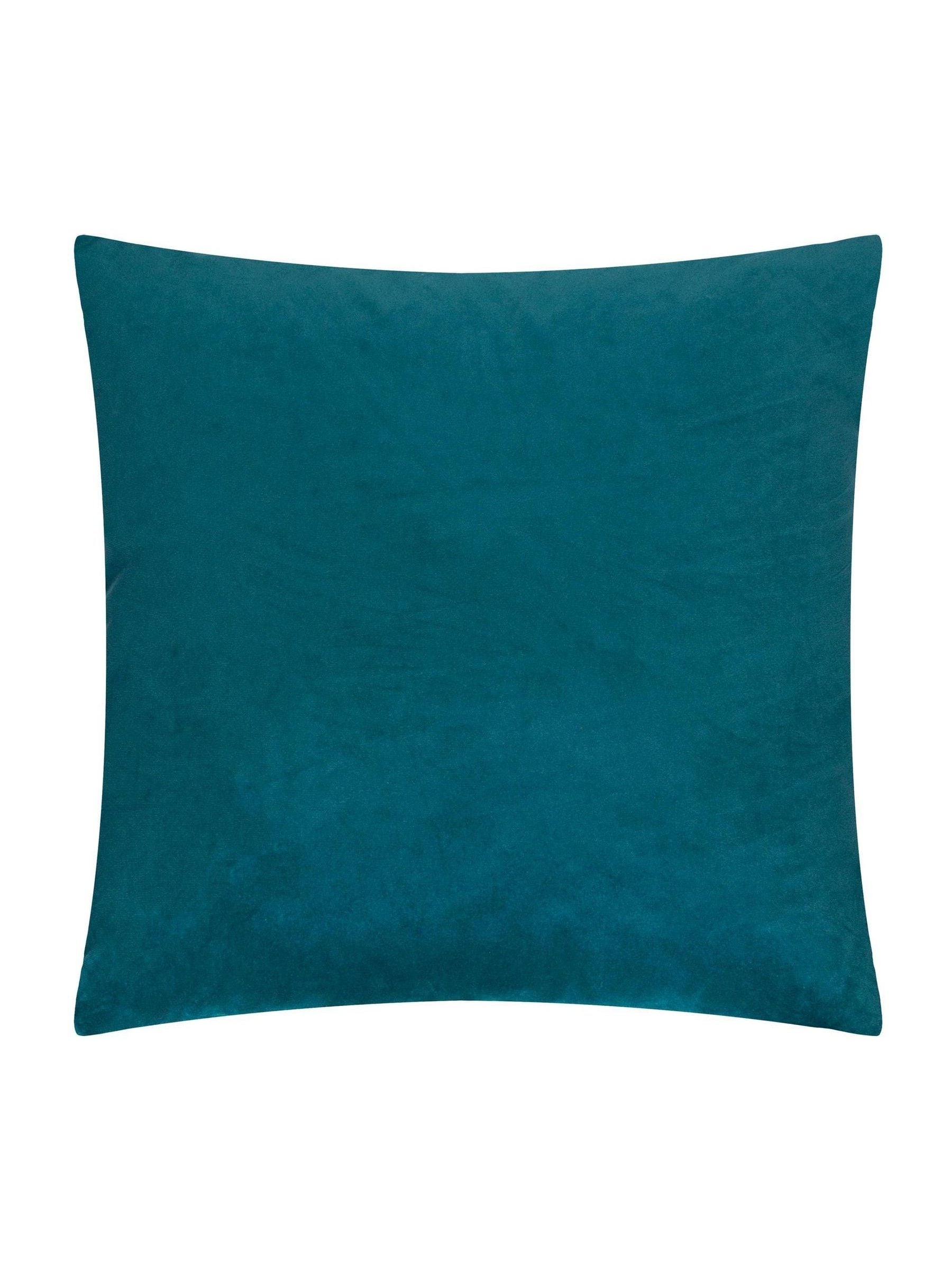 Furn multicoloured Metro Blocks velvet jacquard cushion 45x45 (British brand)