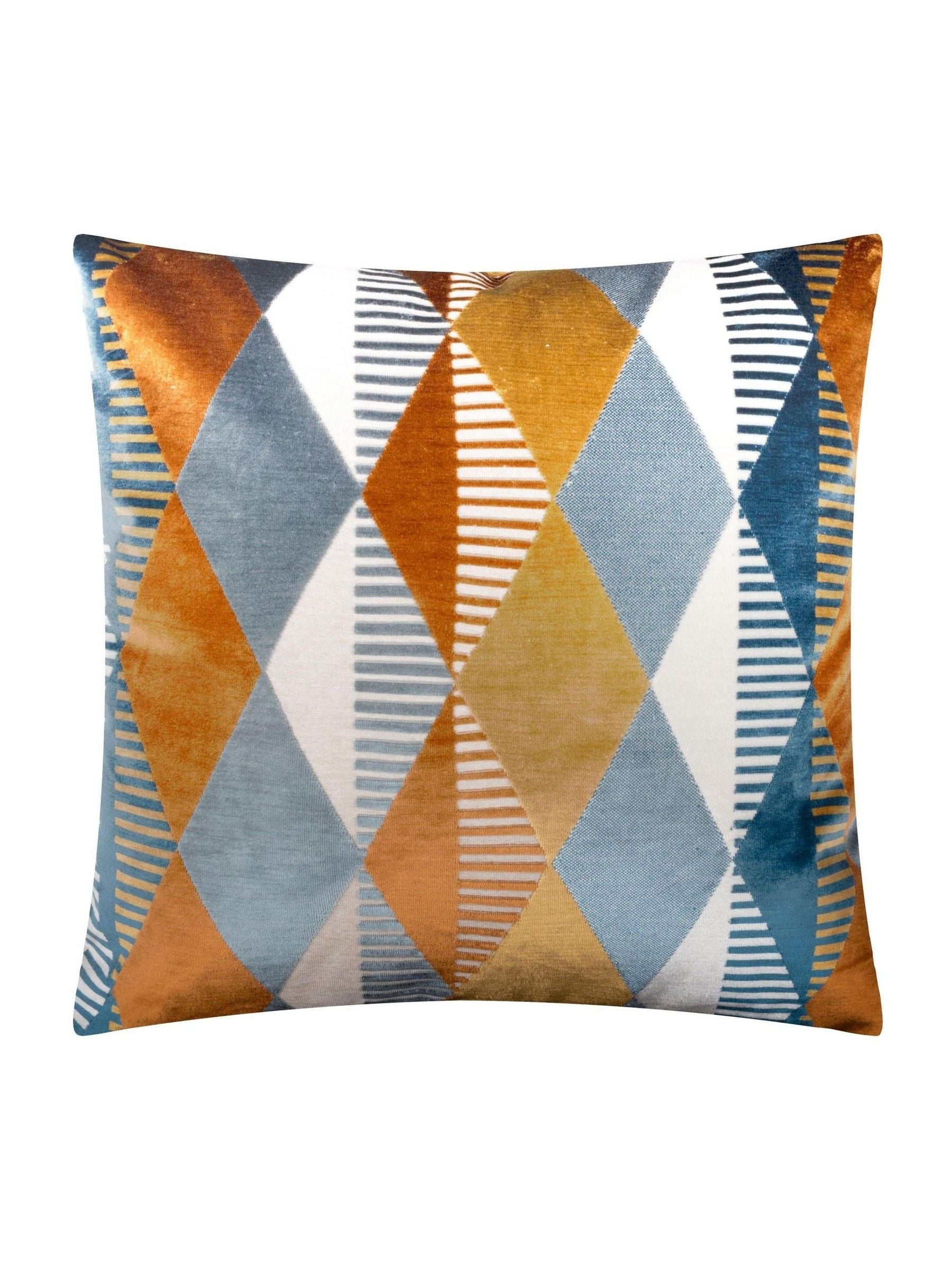 Furn Harlequin velvet cushion 50x50cm, imported from the UK