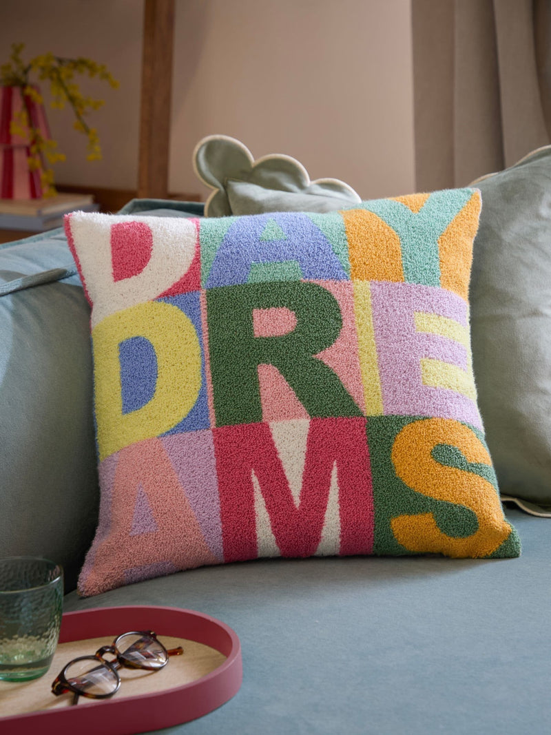 Furn Daydreams tuft cushion 45x45cm, imported from the UK