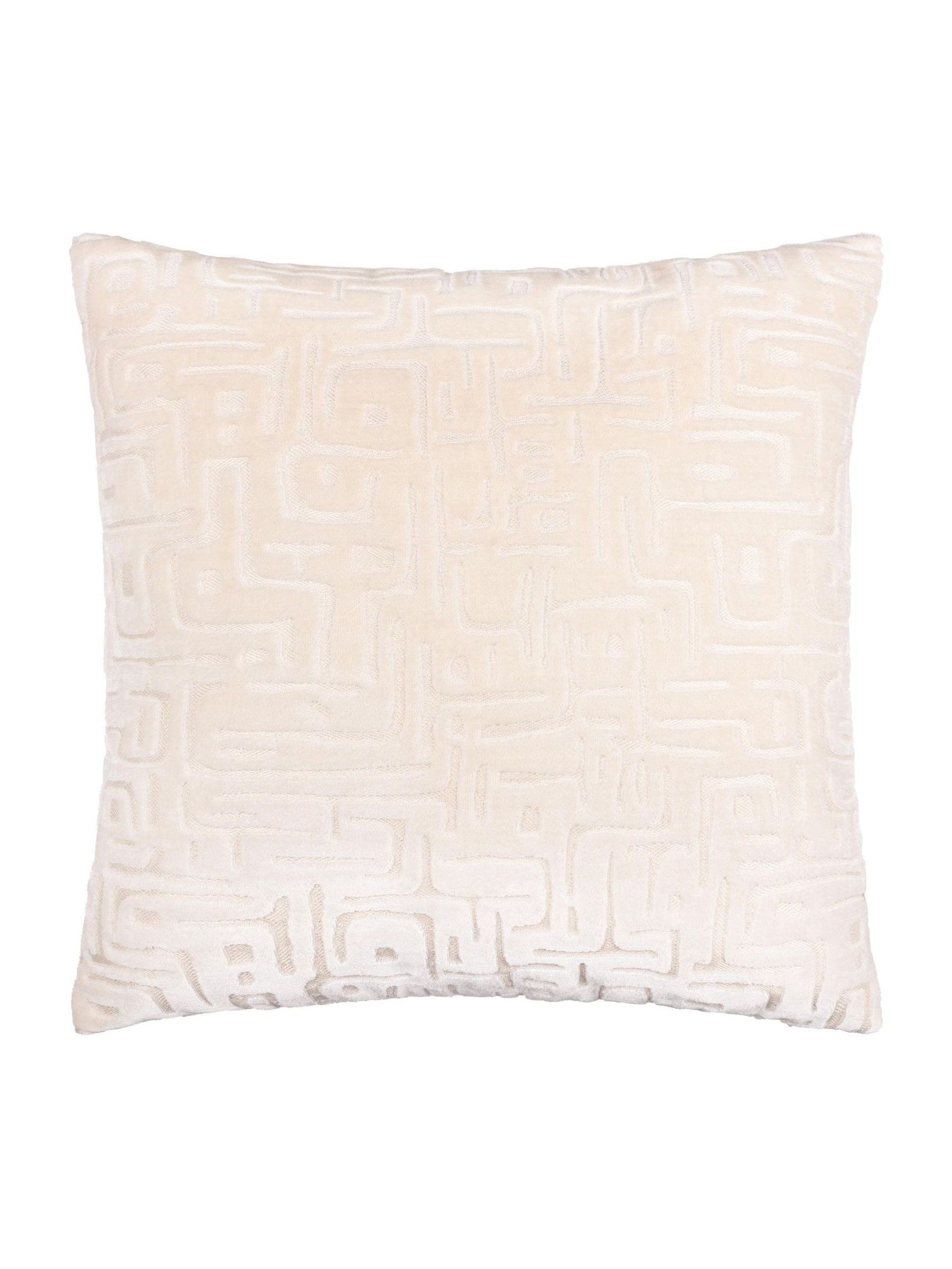 HÖEM Chalk Soren cut velvet cushion 45x45, imported from the UK