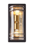 BHS antique bronze Bardo 2lt bulkhead lantern, imported from the UK