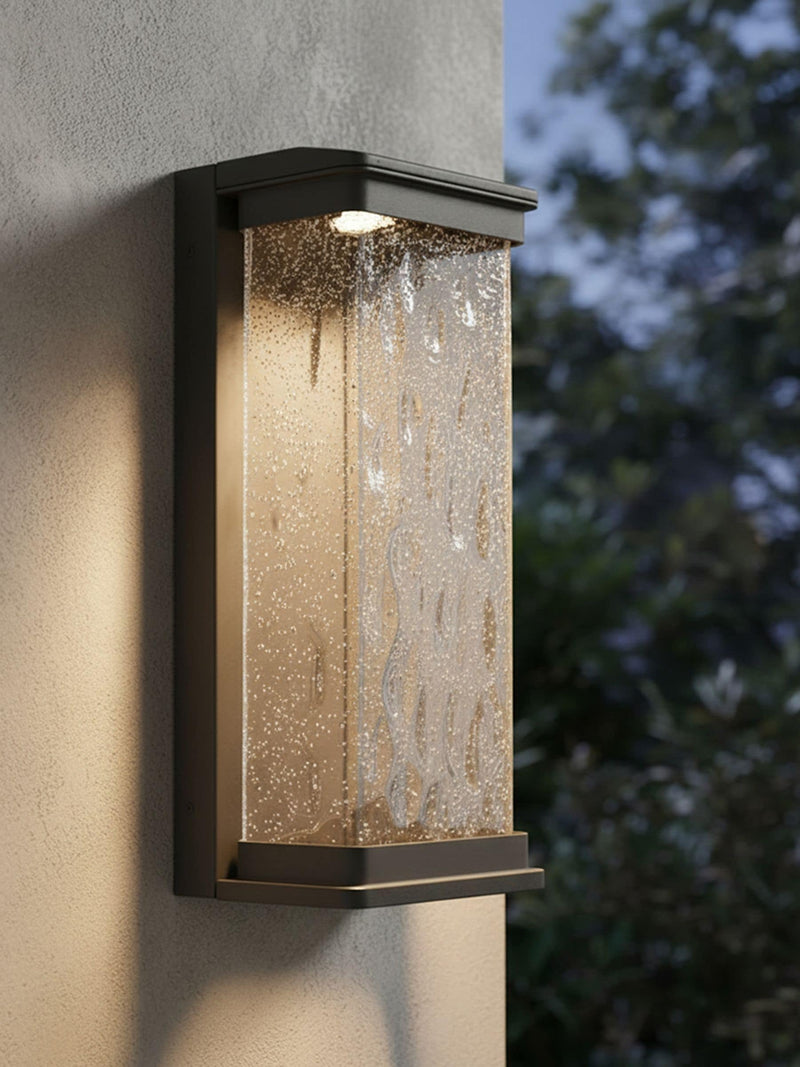 BHS Black Yates LED water glass lantern, UK version