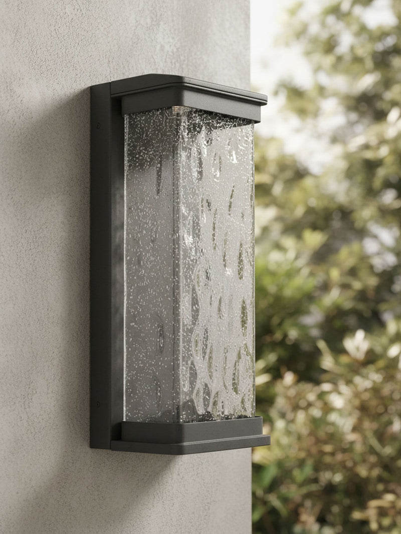 BHS Black Yates LED water glass lantern, UK version