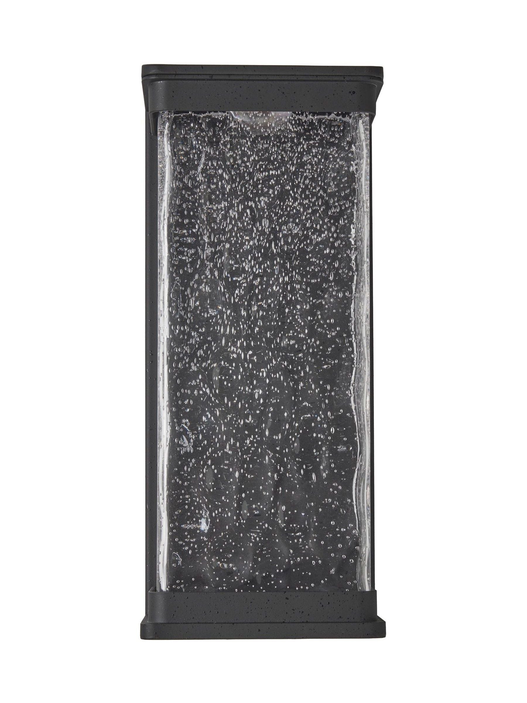 BHS Black Yates LED water glass lantern, UK version