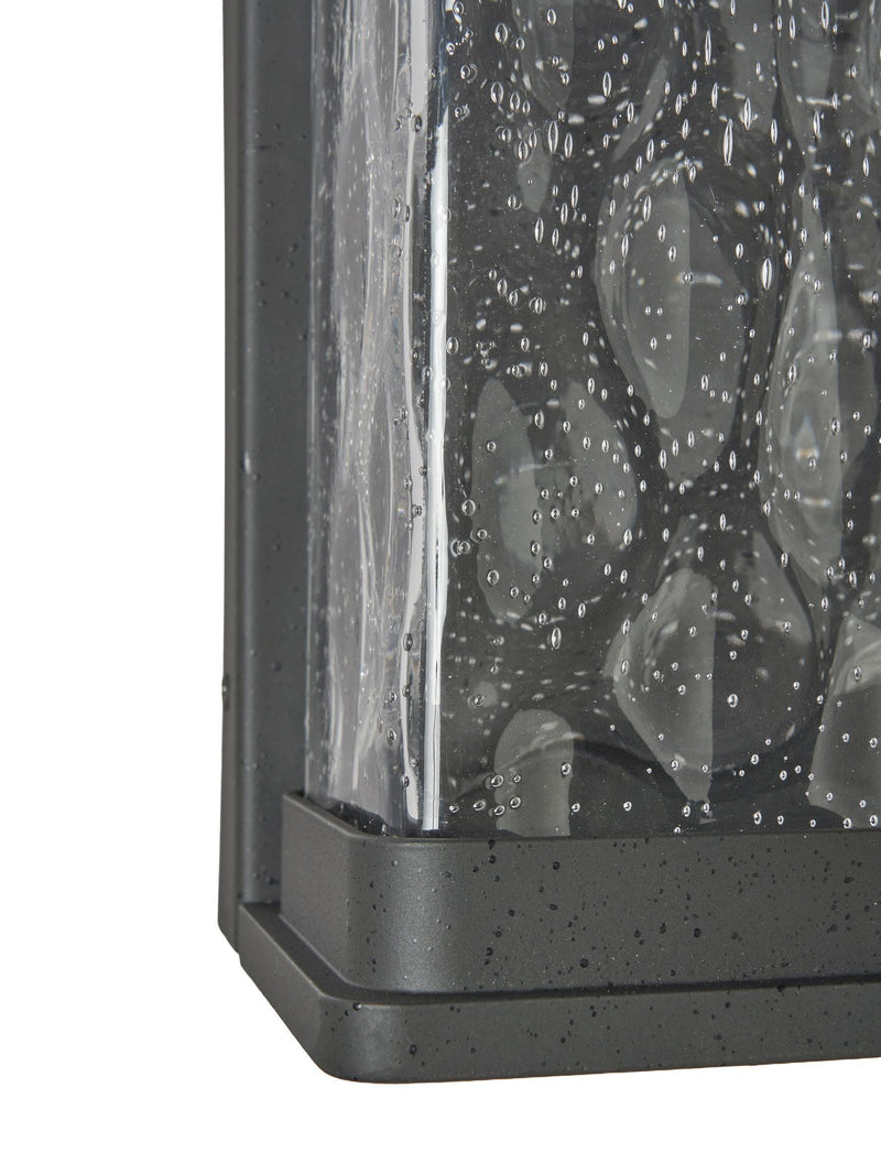 BHS Black Yates LED water glass lantern, UK version