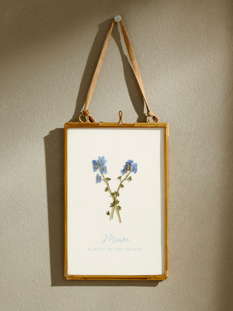 Posh Totty forget me not pressed flower frame (British brand)