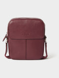 Osprey London Red Jacob Leather Phone Bag, imported from the UK