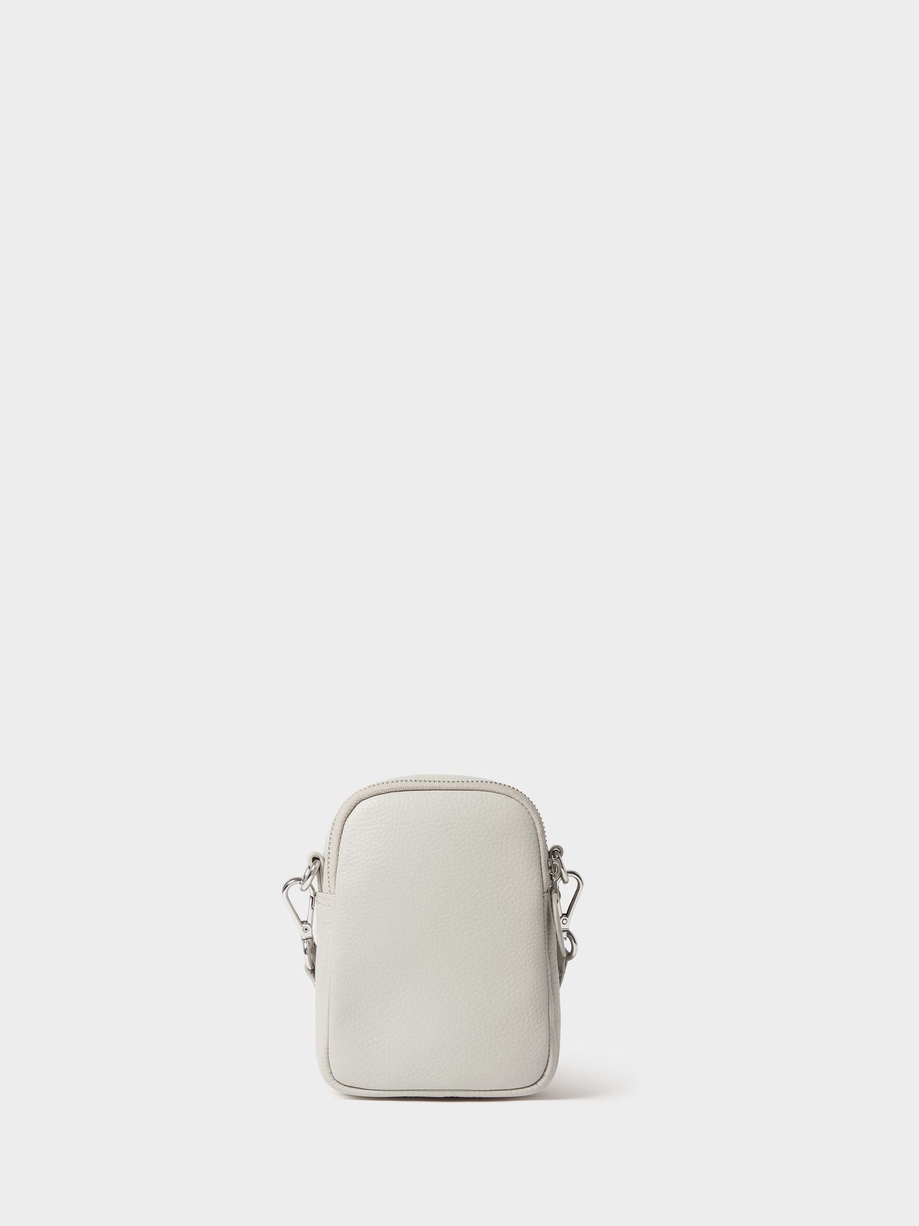 Osprey London Stella off white leather phone bag (British brand)