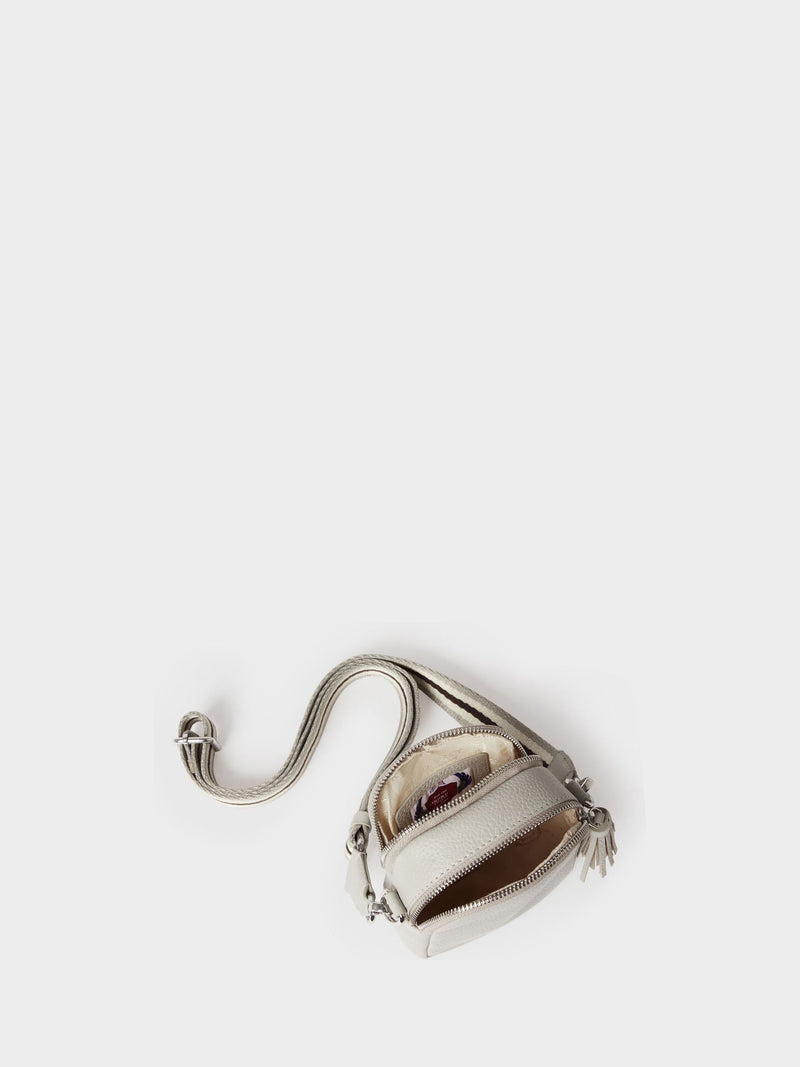 Osprey London Stella off white leather phone bag (British brand)