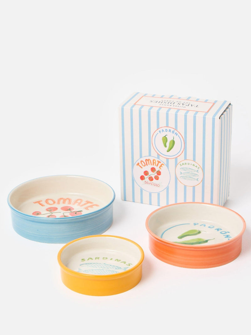 Oliver Bonas ceramic tapas bowls set gift box - British product