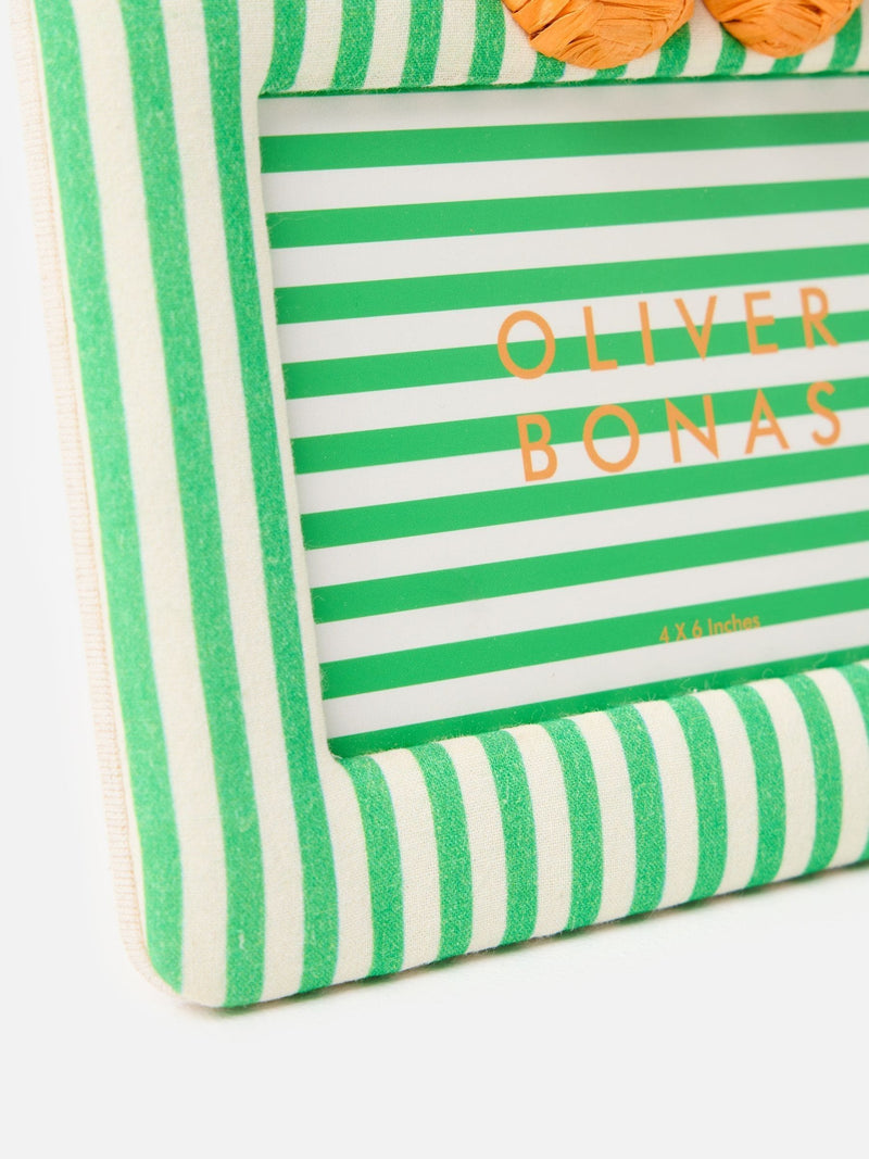 Oliver Bonas Green Fruta photo frame 4x6 3D orange - British product