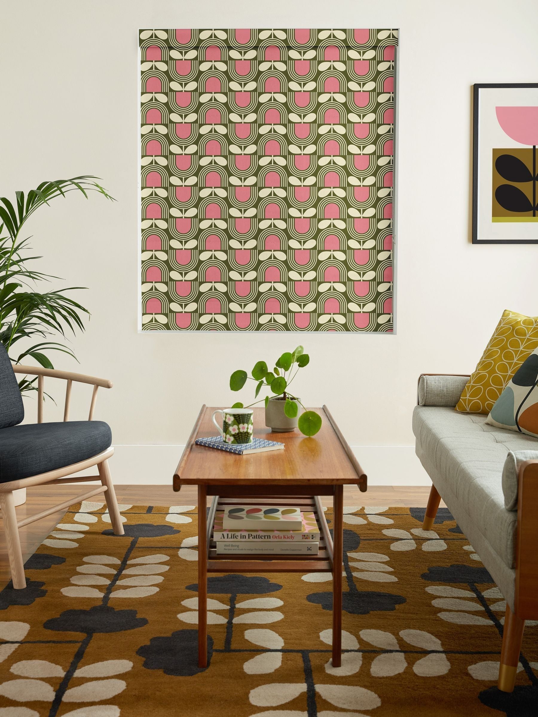 Orla Kiely Striped Tulip roman blind - British product