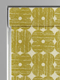 Orla Kiely yellow textured flower roman blinds - British product