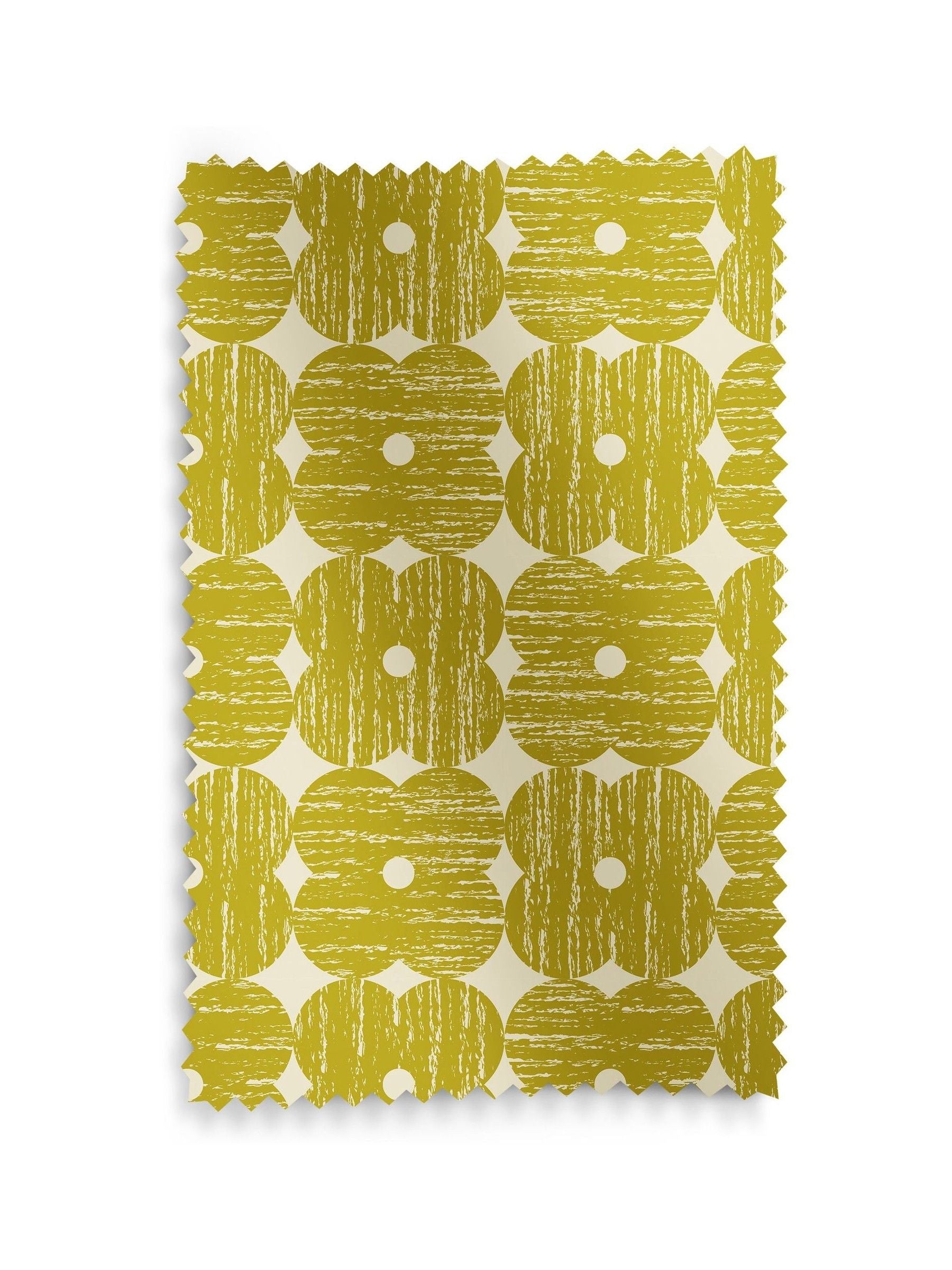 Orla Kiely yellow textured flower roman blinds - British product