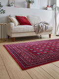 Think Rugs red Dubai traditional rug (British brand)