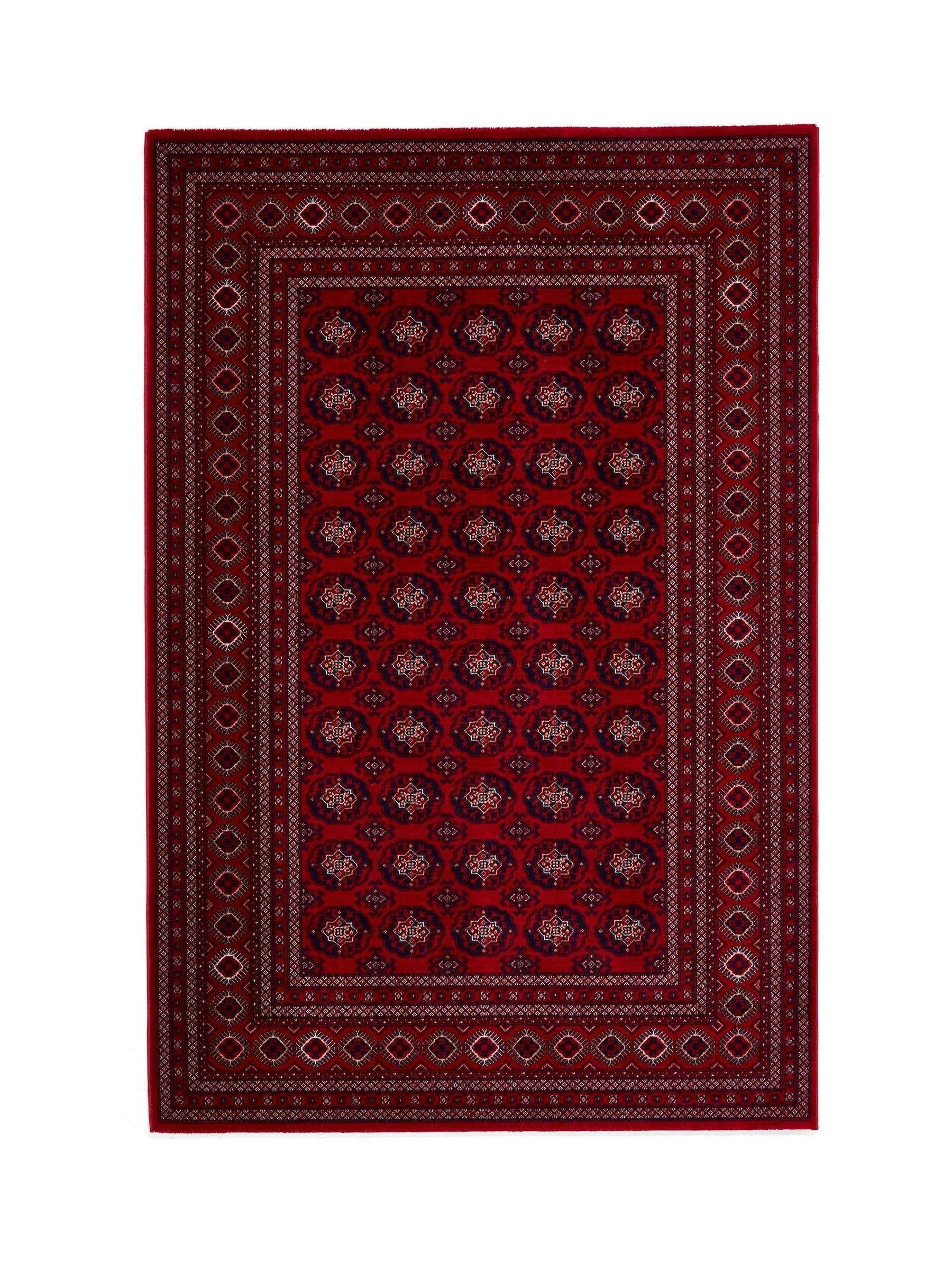 Think Rugs red Dubai traditional rug (British brand)