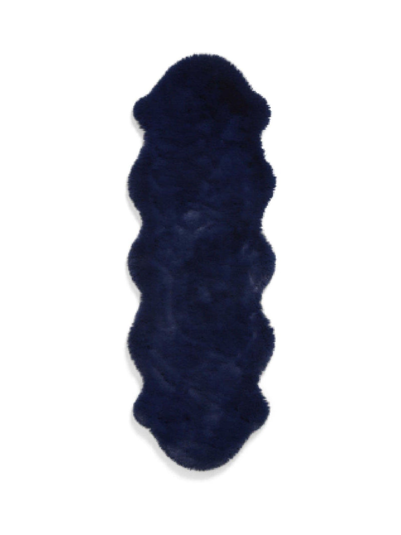 Think Rugs Super Teddy navy shaggy rug 60x180cm (British brand)