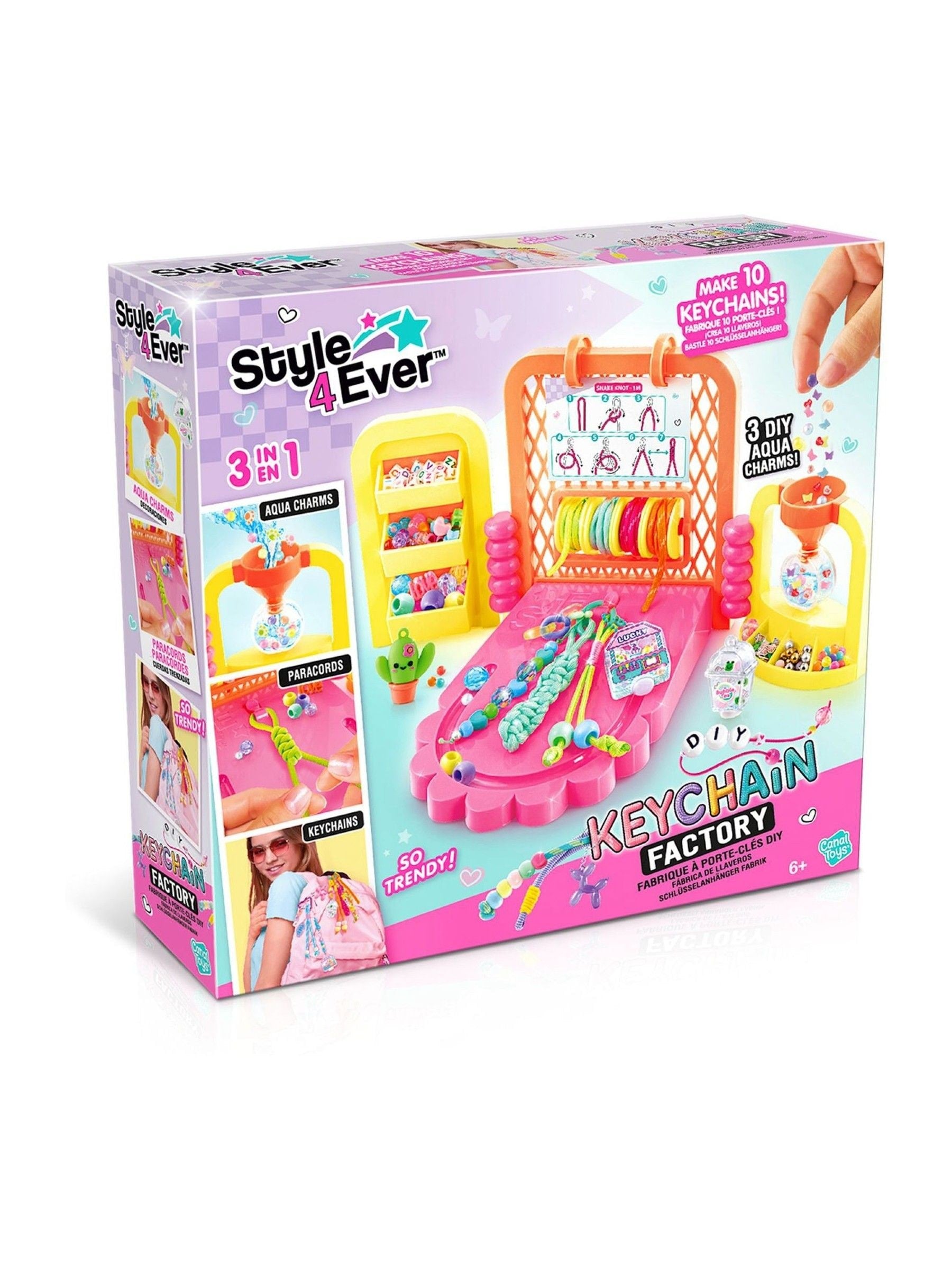 Canal Toys Style 4 Ever DIY keychain factory craft kit, UK version
