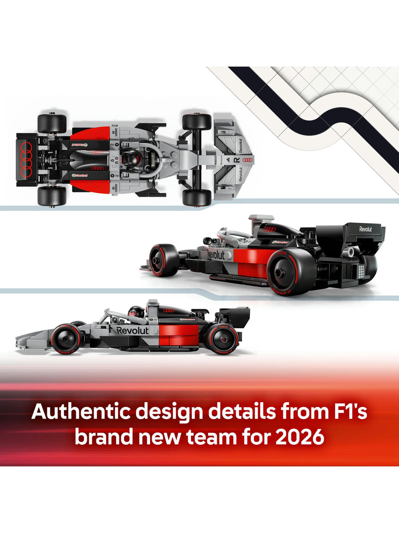 LEGO Speed Champions Audi Revolut F1 Race Car 77259, imported from the UK