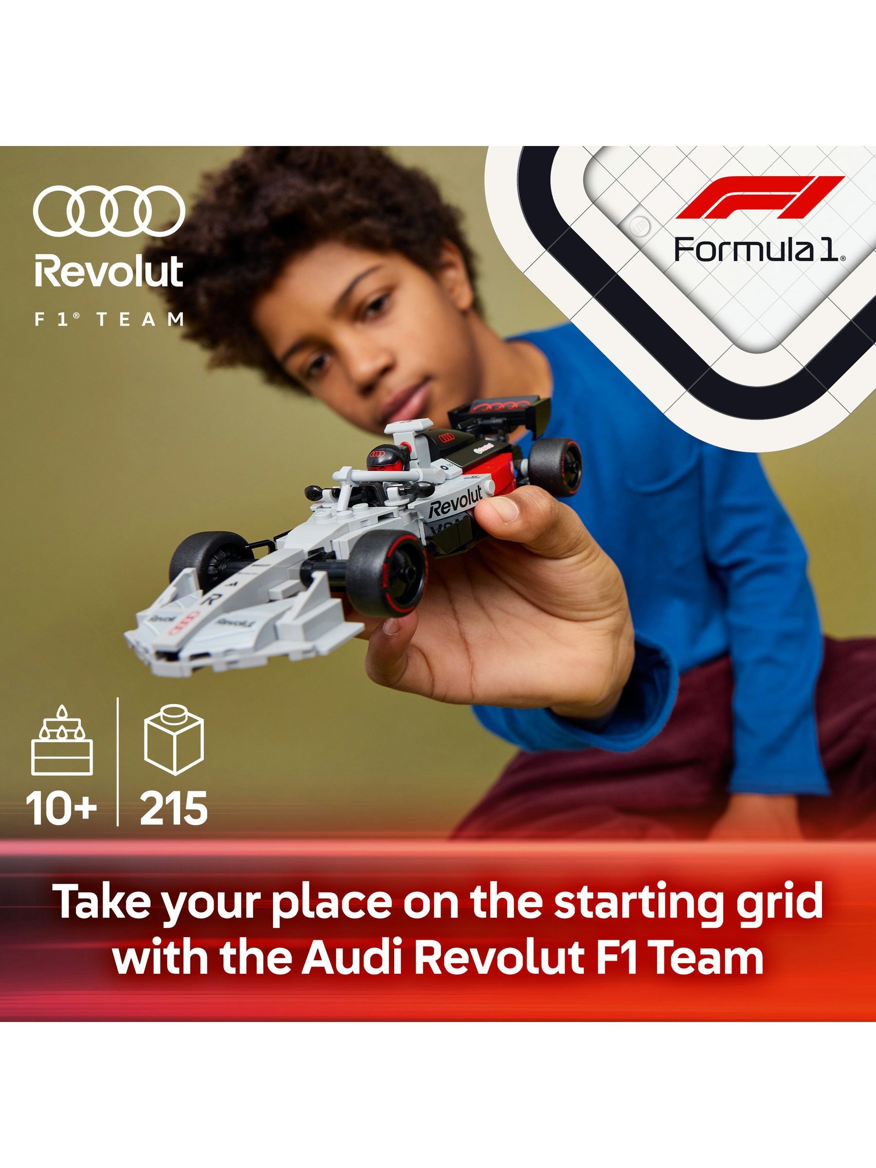 LEGO Speed Champions Audi Revolut F1 Race Car 77259, imported from the UK