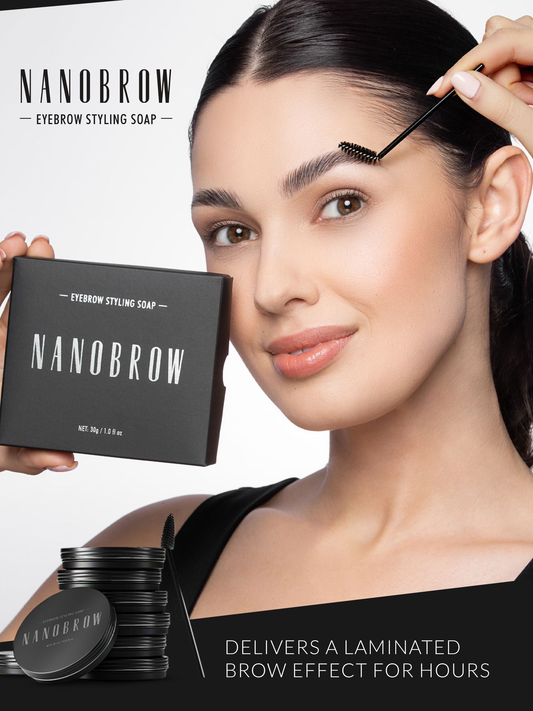 Nanolash eyebrow styling soap for brow grooming - British brand