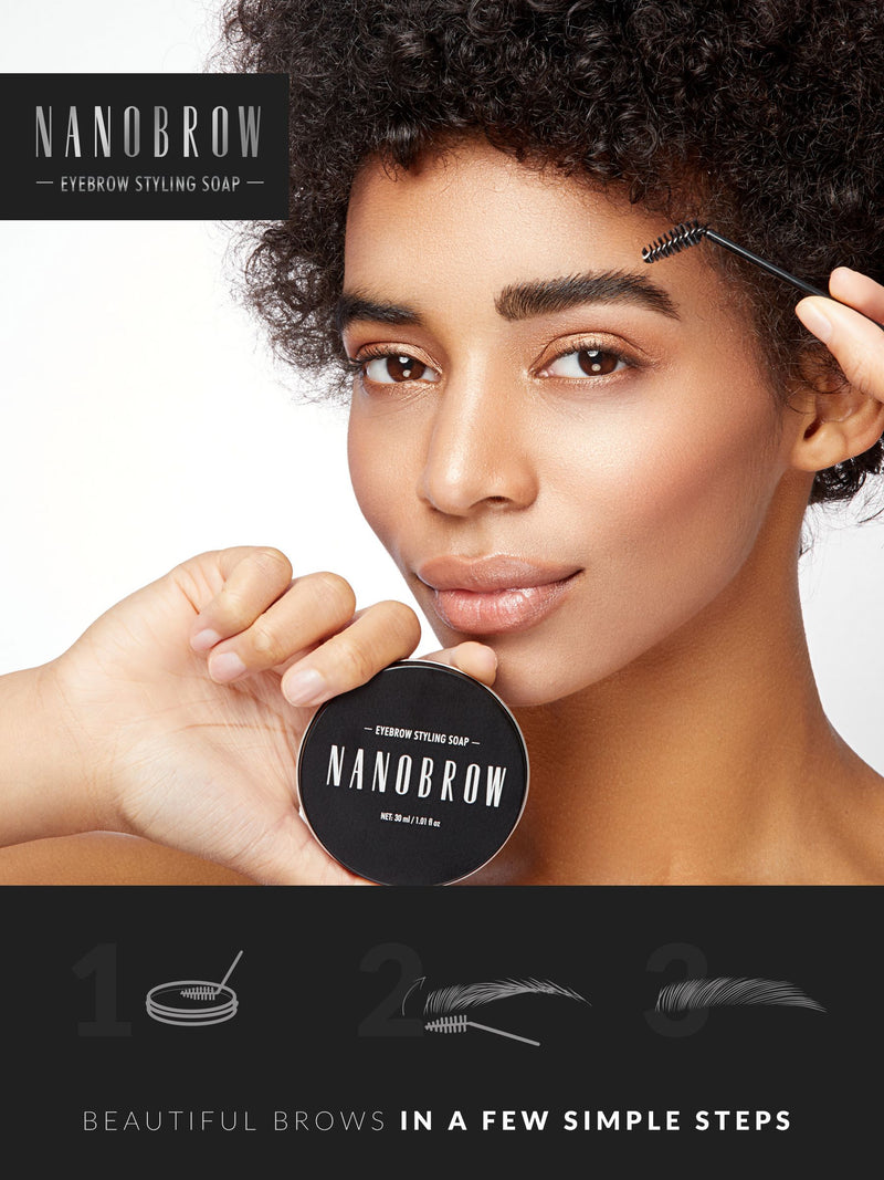 Nanolash eyebrow styling soap for brow grooming - British brand