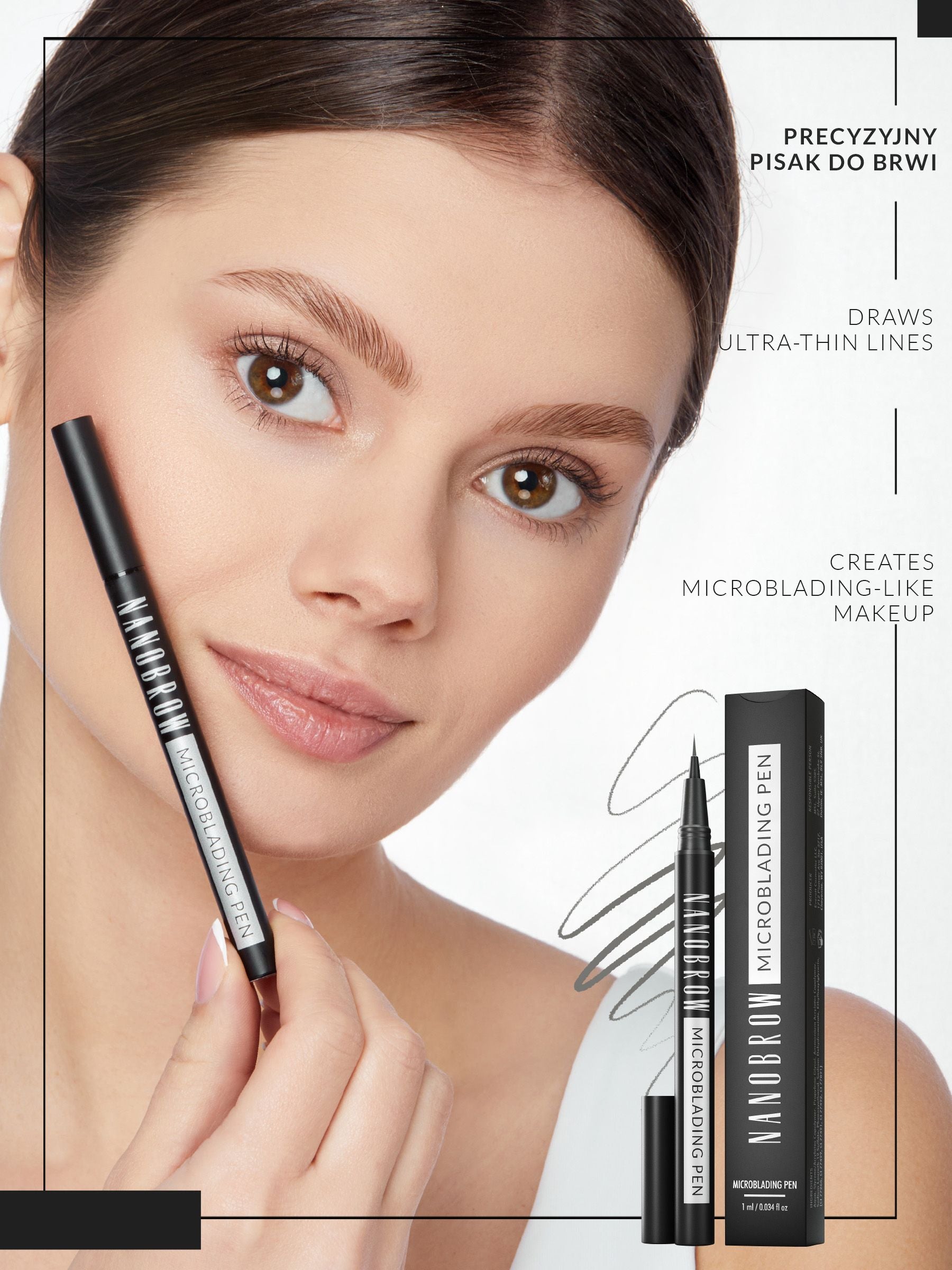 Nanolash microblading pen for precise brows, UK version