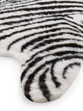Think Rugs faux fur zebra rug, imported from the UK