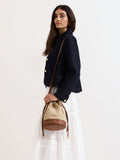 Phase Eight natural straw bucket bag - British product