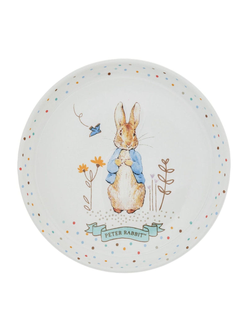 Peter Rabbit white ceramic dinner set 3-piece - British product