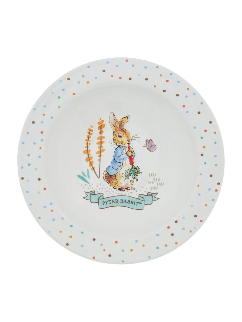 Peter Rabbit white ceramic dinner set 3-piece - British product