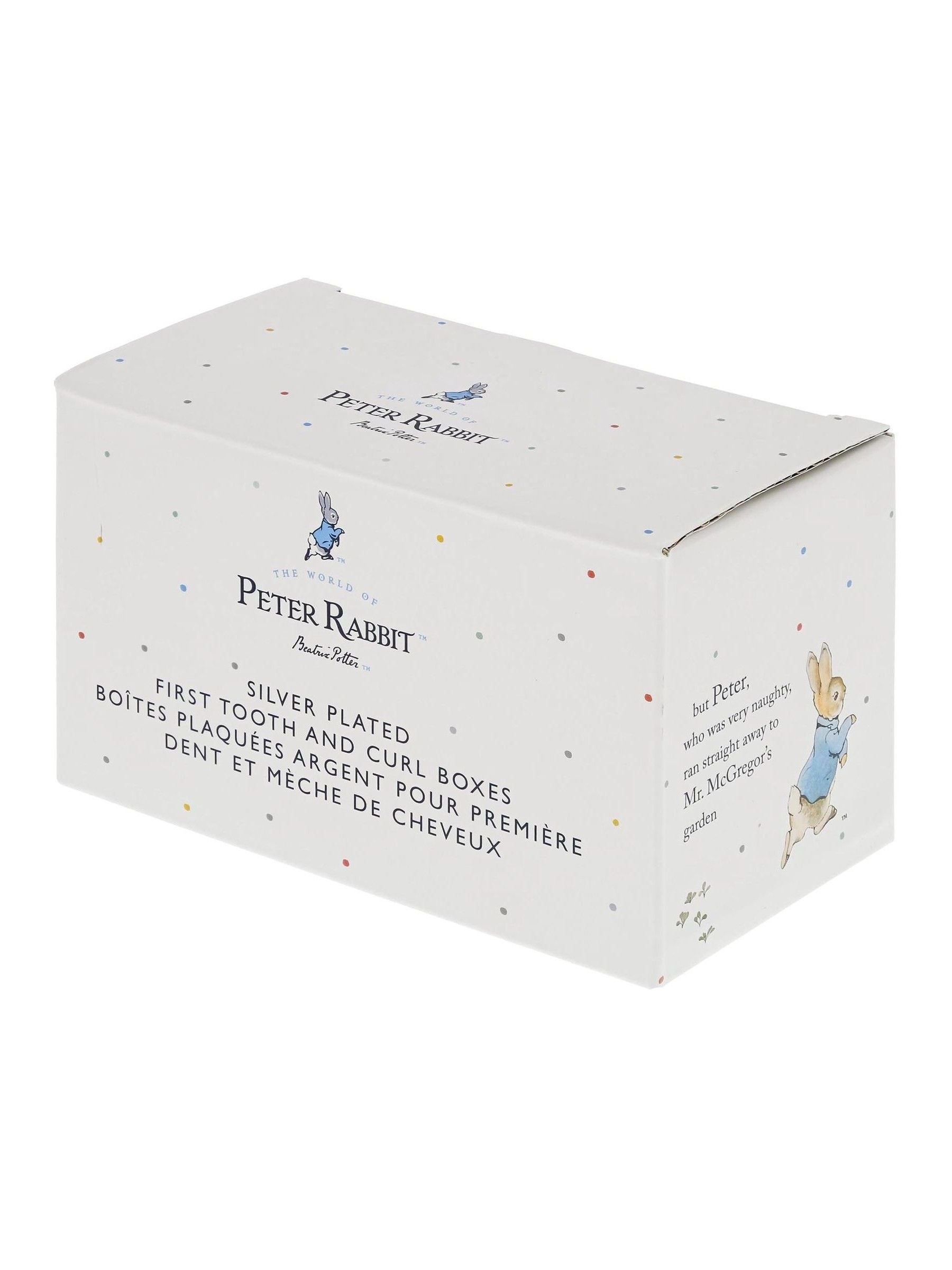 Beatrix Potter silver keepsake boxes with Peter Rabbit 5cm, UK version