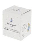 Peter Rabbit silver christening musical box, UK version